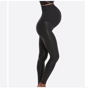 Spanx Mama Faux Leather Leggings (Maternity)